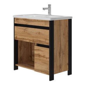 Vento Bronx 80 Izlietnes skapis, 76x80cm, ozols (bez izlietnes)