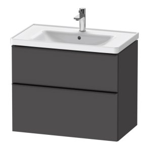 Duravit D-Neo Izlietnes skapītis ar izlietni, 80x48cm, matēts grafīts