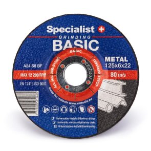 Specialist+ Basic Metāla slīpēšanas disks, 125x6x22mm