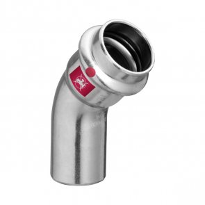 Viega Prestabo Līkums 45°, ievietojams gals, presējams pieslēgums, 15mm