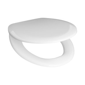 Jika Zeta Poda sēdriņķis ar vāku, metāla eņģes, balts