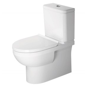 Duravit No.1 Rimless Pods ar SC vāku, universāls izvads, pievads no apakšas, 365x650mm, balts