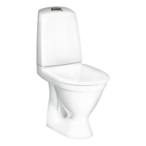 Gustavsberg Nautic 1510 Унитаз с крышкой QR/SC, Hygienic Flush, горизонтальный выпуск , 345x650mm, balts