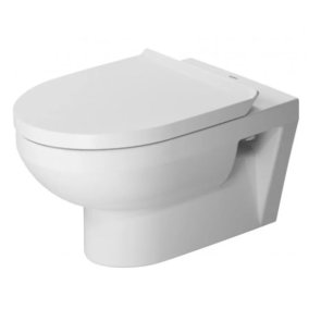 Duravit No.1 Basic Rimless Pods ar SC vāku, stiprināms pie sienas, 365x540mm, balts