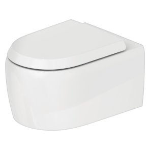 Duravit Qatego Rimless Tualetes pods, stiprināms pie sienas, Durafix, 390x570mm, balts (bez vāka)