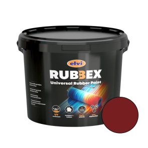 Elvi Rubbex Universālā gumijas akrila krāsa, brūna RAL3009, 12kg