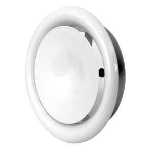 Europlast Metāla pieplūdes difuzors DMP, D100mm, balts