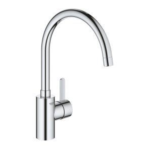 Grohe Eurosmart Cosmopolitan Virtuves izlietnes maisītājs, C veida iztece, 1/2 collas, hroms