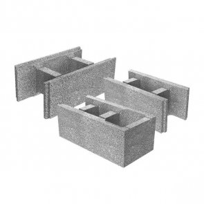 FIBO Pamatu bloki  200mm 200x510 <br>uz paletes 80 bloki