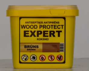 Erlits Wood Protect Expert Sausais antiseptiķis, granulas, brūns 0.5kg
