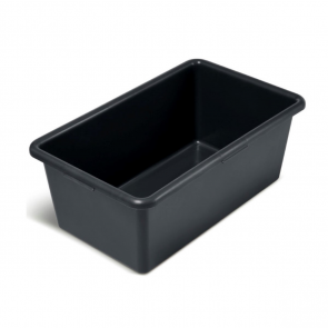 Prosperplast Taisnstūra celtniecības konteiners, plastmasas, ar sānu rokturiem, 60L