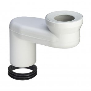 Viega WC Iznesuma līkums 90°, D=100mm, iznesums=180mm, balts