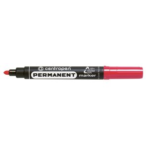 Centropen Permanentais marķieris 2.5mm, apaļš, sarkans