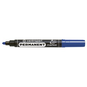 Centropen Permanentais marķieris 2.5mm, apaļš, zils