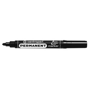 Centropen Permanentais marķieris 2.5mm, apaļš, melns