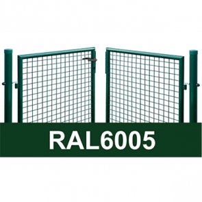 Vilmars Žoga Divviru vārti ar apaļajiem stabiem, zaļi, 1.2x4m