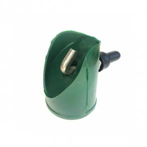 Vilmars Atsaites uzgalis ar āķi D38mm stabam, zaļš