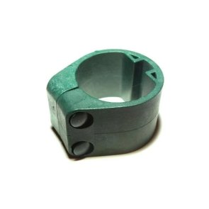 Vilmars Paneļa stiprinājums profilētajam stabam, plastmasas, D48mm, zaļš