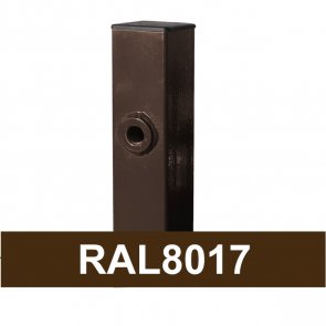 Vilmars Kvadrātprofilu vārtu stabs, 80x80x1900mm, 1.2m vārtiem, brūns